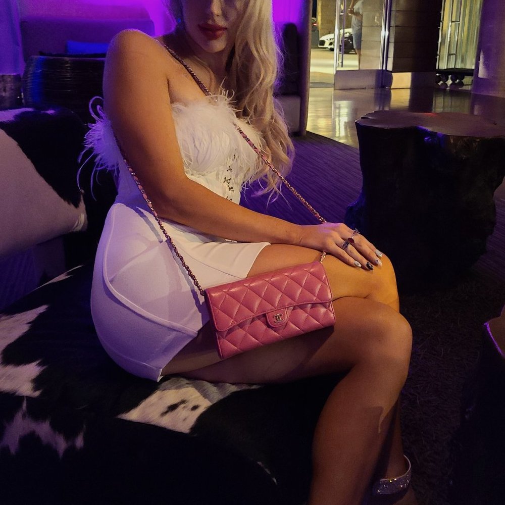 *SOLD* 💗 Hot Pink 💗 Chanel Caviar Classic Flap WOC 💗